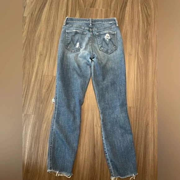 MOTHER the vamp fray crazy like a fox women’s distressed jeans size 25 - Picture 8 of 11